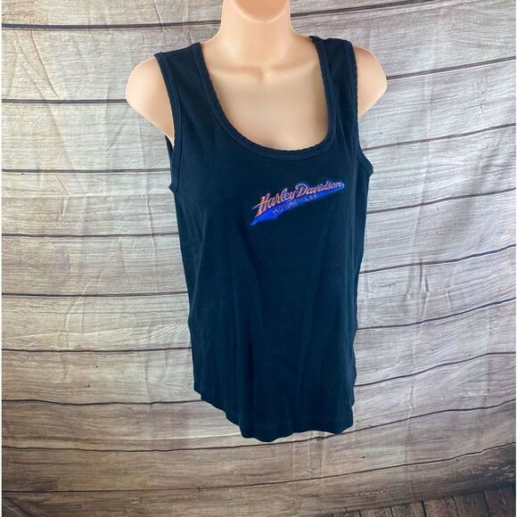 Ladies Lg tank top Harley Davidson tee - Picture 1 of 9